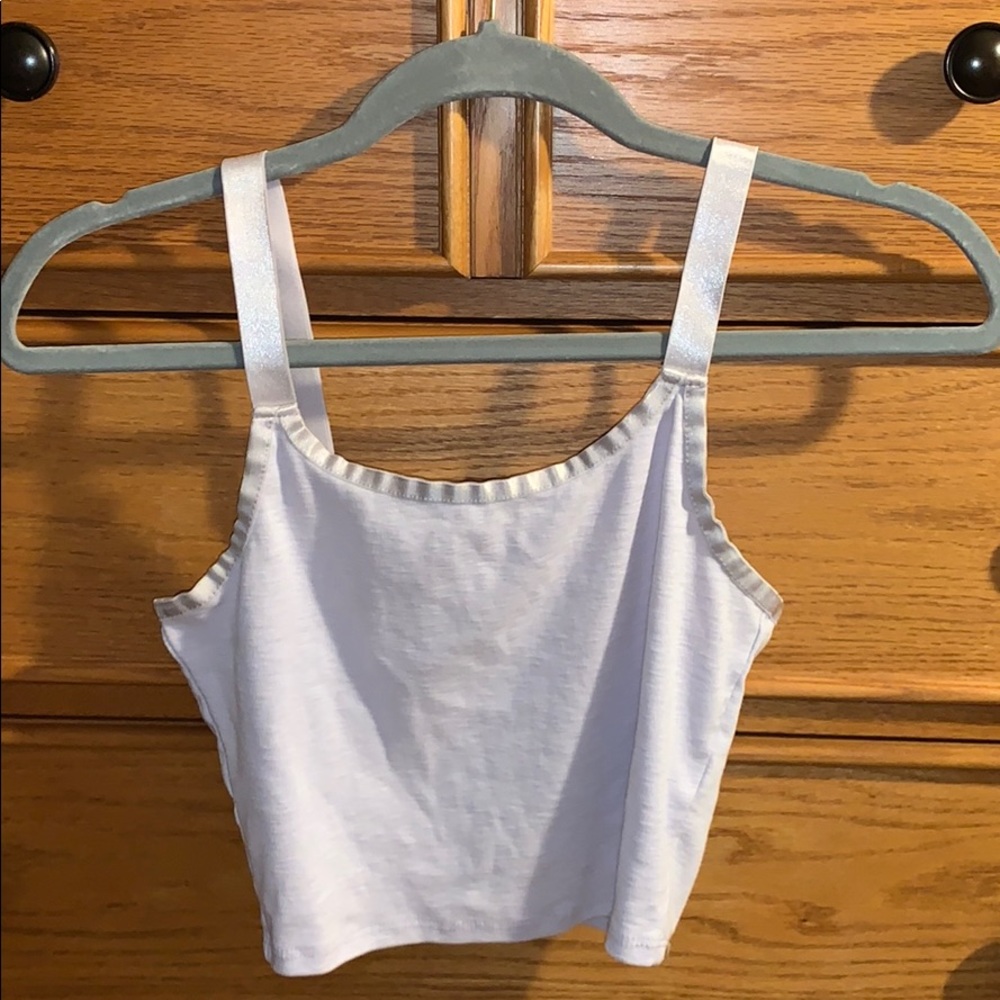 Vintage 90s Inspired Lavender Crop Top